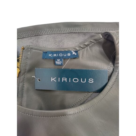 Faux Leather Green Sleeveless Crop Top With Back Zipper, Size M, NWT. - Picture 3 of 8